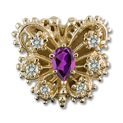 ra7774 Amethyst Bracelet Slide 